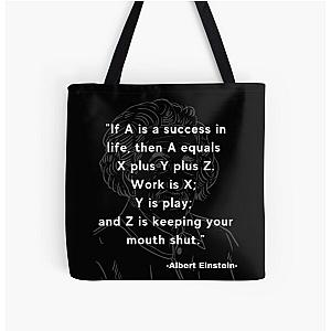 Albert Einstein quote All Over Print Tote Bag