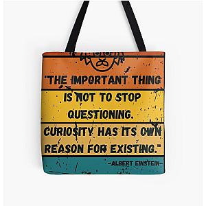 Albert Einstein quote All Over Print Tote Bag