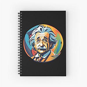 Albert Einstein logo 2 Spiral Notebook