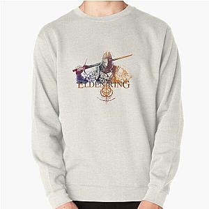 Elden Ring Sweatshirts - Elden Ring The Tarnished Color Silhouette Pullover Sweatshirt