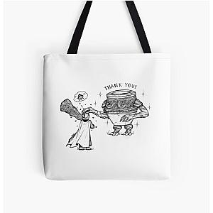 Elden Ring Bags - Elden Ring Pot Boy Thank You All Over Print Tote Bag