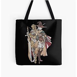 Elden Ring Bags - Elden Ring Rogier the Sorcerer &amp; D, Hunter of the Dead All Over Print Tote Bag