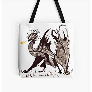 Elden Ring Bags - elden ring dragon All Over Print Tote Bag