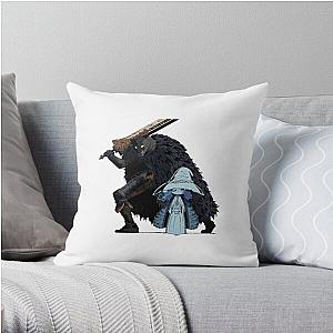Elden Ring Pillows - Elden Ring, ranni and hal wolf Throw Pillow Cover
