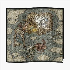 Elden Ring Posters - Elden Ring map Hi-res Poster