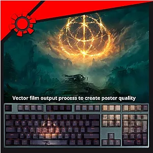 Elden Ring Keycap - Elden Transparent 108 Key Mechanical Keyboard