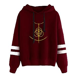 Elden Ring Hoodies - Logo Symbol Maroon Pullover Hoodie