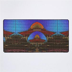 * SPIRITUAL ELEVATION DREAMING ADORATION BAHA'I VAULTED WORSHIP HOUSE DOTTED ART PAINTING* Desk Mat