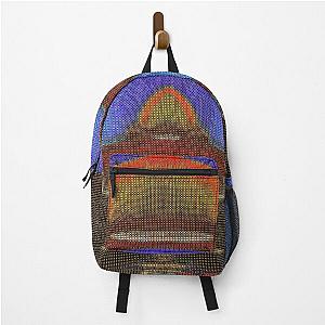 * SPIRITUAL ELEVATION DREAMING ADORATION BAHA'I VAULTED WORSHIP HOUSE DOTTED ART PAINTING* Backpack