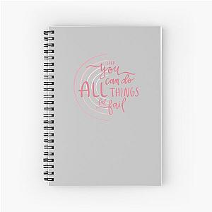 Lord, You Can Do All Things But Fail ("Never Lost" By Elevation Worship Lyrics) Spiral Notebook