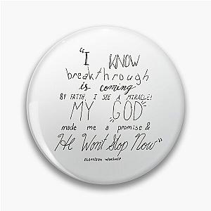 "won't stop now" by Elevation Worship Pin