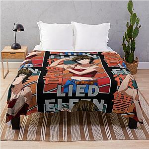 Yuka Elfen Lied Retro Design Throw Blanket