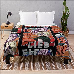 Mariko Kurama Elfen Lied Retro Design or Throw Blanket