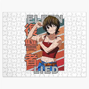 The Girl Escape Dark Fantasy Science Fiction Elfen Lied Anime Yuka Retro Colour Jigsaw Puzzle