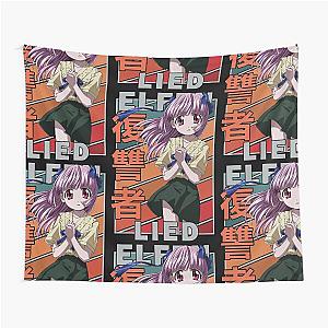 Mariko Kurama Elfen Lied Retro Design Tapestry