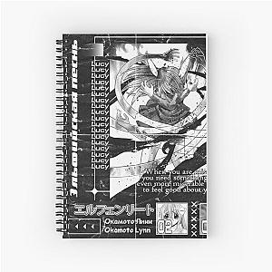 Lucy Elfen Lied Spiral Notebook