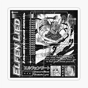 Lucy Elfen Lied art sticker