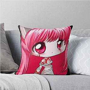 Lucy Elfen Lied Throw Pillow
