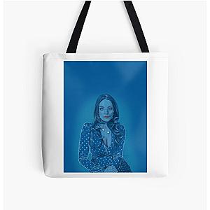 Elizabeth Gillies Rhapsody in Blue Graphic Print Tote Bag