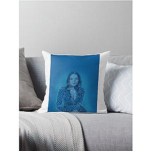 Elizabeth Gillies Rhapsody in Blue Throw Pillow
