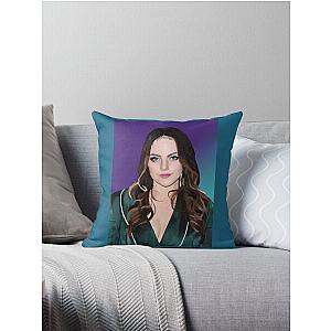 Elizabeth Gillies Artwork Throw Pillow