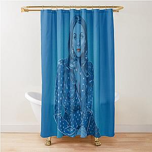 Elizabeth Gillies - Rhapsody Blue Shower Curtain