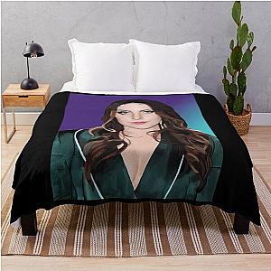 Elizabeth Gillies Artwork Throw Blanket