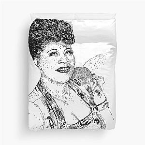 Ella Fitzgerald Famous Jazz Musician Duvet Cover