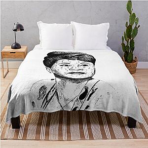 Poor Ella Fitzgerald Black Portrait Pen Drawing Transparent Throw Blanket