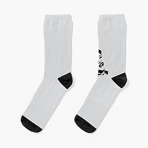 Ella Fitzgerald face - Black and White  Socks