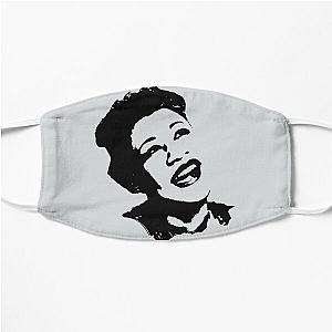 Ella Fitzgerald face - Black and White  Flat Mask