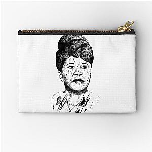 Poor Ella Fitzgerald Black Portrait Pen Drawing Transparent Zipper Pouch