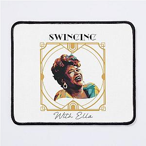 Swinging with Ella Fitzgerald Jazz Lovers Gift Mouse Pad