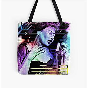 Ella Fitzgerald - digital painting All Over Print Tote Bag