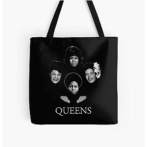 Nina Simone, Ella Fitzgerald, Billie Holiday, Aretha Franklin All Over Print Tote Bag