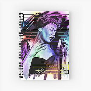 Ella Fitzgerald - digital painting Spiral Notebook