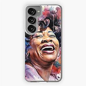 Ella Fitzgerald Portrait - Soulful Singer - Watercolor - Digital Print Samsung Galaxy Soft Case