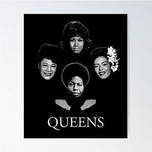 Nina Simone, Ella Fitzgerald, Billie Holiday, Aretha Franklin Poster