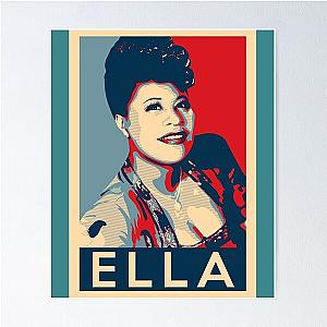 Ella Fitzgerald Hope Poster - Sizes of Jazz History Poster Poster