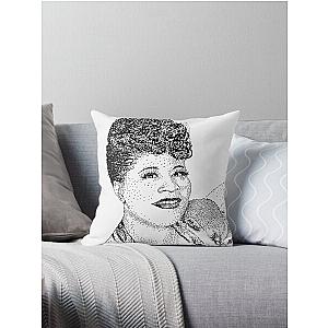 Ella Fitzgerald Famous Jazz Musician Throw Pillow