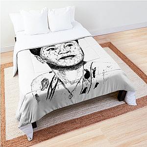 Poor Ella Fitzgerald Black Portrait Pen Drawing Transparent Comforter