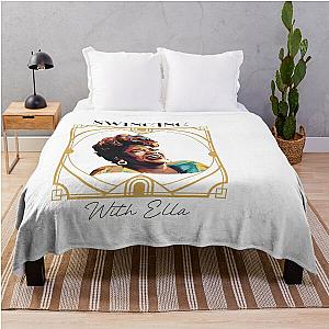 Swinging with Ella Fitzgerald Jazz Lovers Gift Throw Blanket