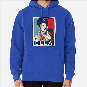 Ella Fitzgerald Hope Poster - Sizes of Jazz History Poster Pullover Hoodie