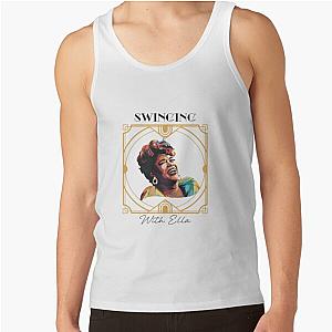 Swinging with Ella Fitzgerald Jazz Lovers Gift Tank Top