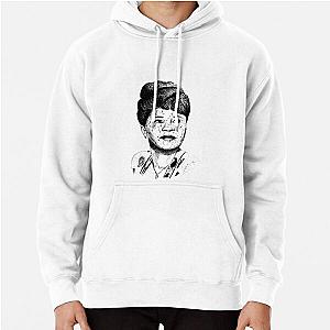 Poor Ella Fitzgerald Black Portrait Pen Drawing Transparent Pullover Hoodie