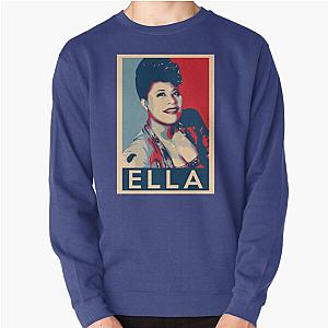 Ella Fitzgerald Hope Poster - Sizes of Jazz History Poster Pullover Sweatshirt