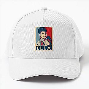 Ella Fitzgerald Hope Poster - Sizes of Jazz History Poster Baseball Cap