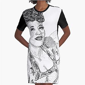 Ella Fitzgerald Famous Jazz Musician Graphic T-Shirt Dress