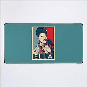 Ella Fitzgerald Hope Poster - Sizes of Jazz History Poster Desk Mat