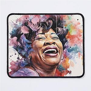 Ella Fitzgerald Portrait - Soulful Singer - Watercolor - Digital Print Mouse Pad